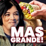 El Burrito Mas Grande! 18 Pulgadas de Sabrosura, Solo lo Encuentras en La Tina's Cafe Food Truck